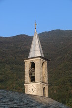 Church Tower In The Mountains