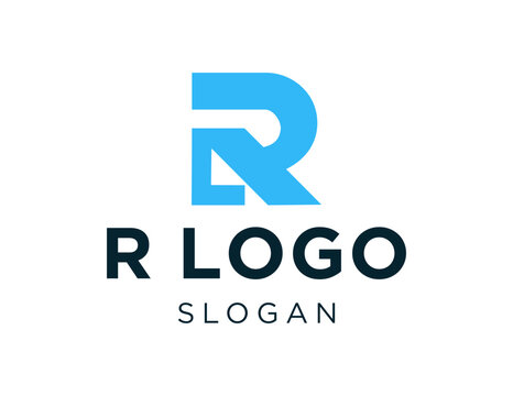 Logo design about R letter on white background. created using the CorelDraw application.