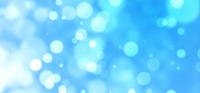 Abstract Background With Soft Light Blurred Blue Abstract Glitter Defocused Bokeh Effect 