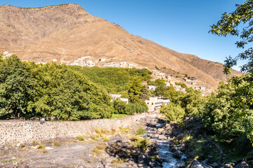 Wall Mural - View at the Mountains town Imlil in High Atlas, Morocco