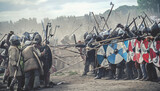 Fototapeta Zwierzęta - Viking battle