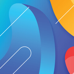 Wall Mural - abstract background. vector banner template for social media, website and business template presenta