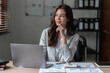© itchaznong - Beautiful asian businesswoman working in office. business finance concept