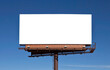 © trekandphoto - Big blank billboard with isolated cut out.