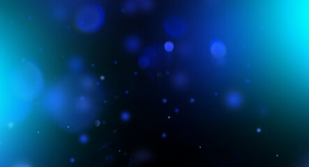 Wall Mural - blue lens flare particles. abstract background