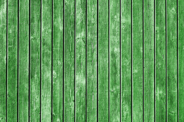 Wall Mural - Wooden desk background. Peeling paint pattern. Old peeling paint texture. Grunge cracked wall background. Green color weathered surface. Broken wood structure. Vintage pattern design.