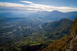Le Sappey en Chartreuse 10 2022 
view from the heights of Fort Saint Eynard over Grenoble's valley and its mountains