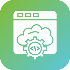 Wall Mural - web api icon style
