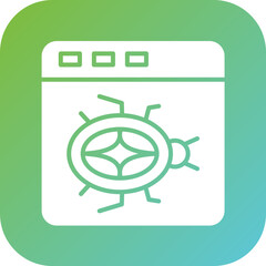 Wall Mural - website bug icon style