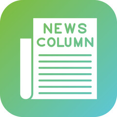 Sticker - News Column Icon Style