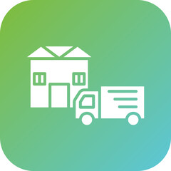 Sticker - Home Delivery Icon Style