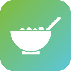 Sticker - Cereal Bowl Icon Style