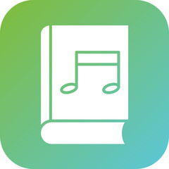 Sticker - Music Book Icon Style