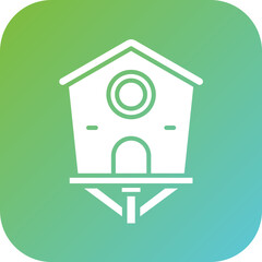 Poster - Bird House Icon Style