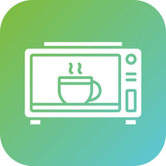 Canvas Print - Microwave Oven Icon Style