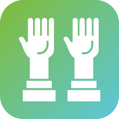 Sticker - Hands Up Icon Style