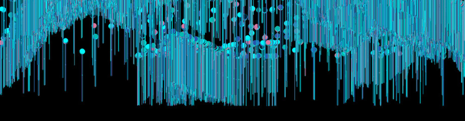 Wall Mural - glitch on dark background. abstract vector digital backdrop