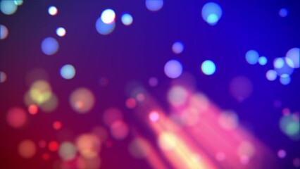 Wall Mural - futuristic abstract bokeh lights motion background, shining color sparkles particles with bokeh effe