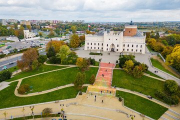 Canvas Print - City center and royal castle in Lublin	
