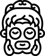 Sticker - mask icon