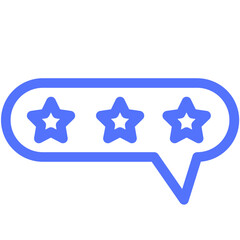 Canvas Print - feedback neutral rating line icon