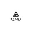 Triangle Symbol Of Three Letter B Logo Design. Initial Letter bbb Forming a Mountain Peak Symbol Logo Design.