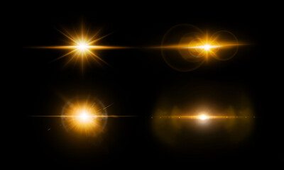 Wall Mural - a collection of different light effects