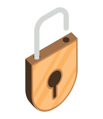 Canvas Print - safe secure padlock