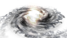 4K Spiral Twirl Galaxy Star Field In Space Background
