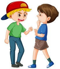 Sticker - A boy get bullied by his friend