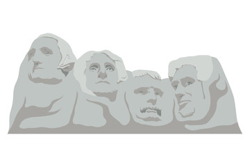 Sticker - mount rushmore famous landmark