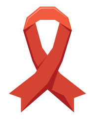 Poster - world AIDS day ribbon