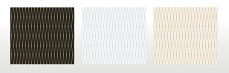 Geometric set of seamless colored patterns. Simpless vector graphics