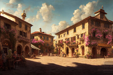 Wall Mural - old town square