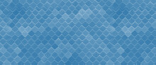 Tile Wall Background. Ceramic Tile Background. Old Vintage Ceramic Tiles. Blue Tile