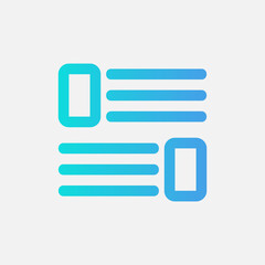 Wall Mural - layout icon in gradient style, use for website mobile app presentation
