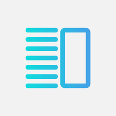 Wall Mural - layout icon in gradient style, use for website mobile app presentation