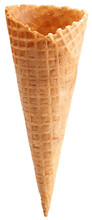 Empty Waffle Ice Cream Cone