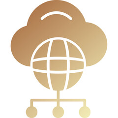 Wall Mural - Cloud Computing Icon