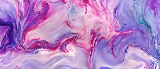 Wall Mural - An Abstract Painting With Purple And Blue Colors, Creative Fluid Simulation Mix Abstract Illustration Background . Used As Texture Background.