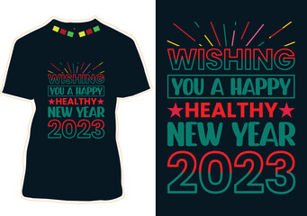 Wall Mural - Wishing you a happy new year 2023