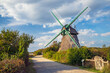 Windmühle Charlotte, Erdholländer von 1826, Geltinger Birk, Nieby, Schleswig-Holstein, Ostsee, Deutschland