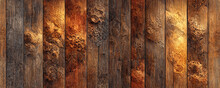 Artistic Horizontal Wood Panel Pattern Decorative Texture Background