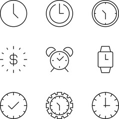 Wall Mural - collection of isolated vector line icons for web sites, adverts, articles, stores, shops. editable s