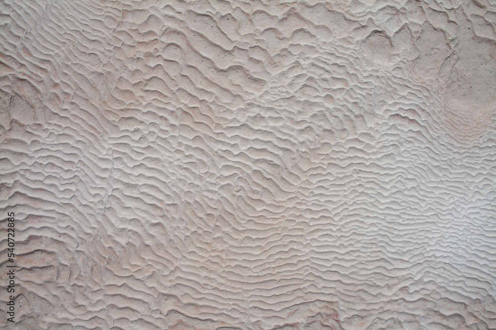 Background of natural white wall Pamukkale calcium travertine in Turkey ...