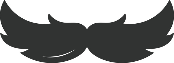 Sticker - Photo Booth Retro mustache flat icon