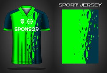 Soccer jersey sport shirt design template