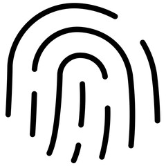 Wall Mural - Fingerprint Password, Touch screen, Fingerprint, Scanner, Dna, Identity, Digital lock, Magnifier, Security, system, Web, symbol, Vector, icon, ui, computer, user interface, UI Design