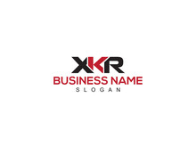 Capital XKR Three Letter Logo, Unique XK Xkr Logo Design
