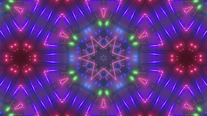 Wall Mural - motion graphics background. beautiful bright ornament. multicolor mosaic texture.